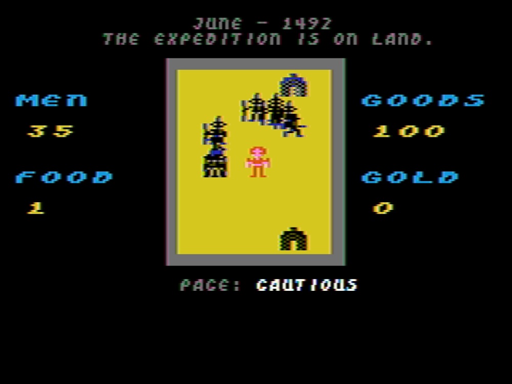 Gameplay of Seven Cities of Gold for DOS